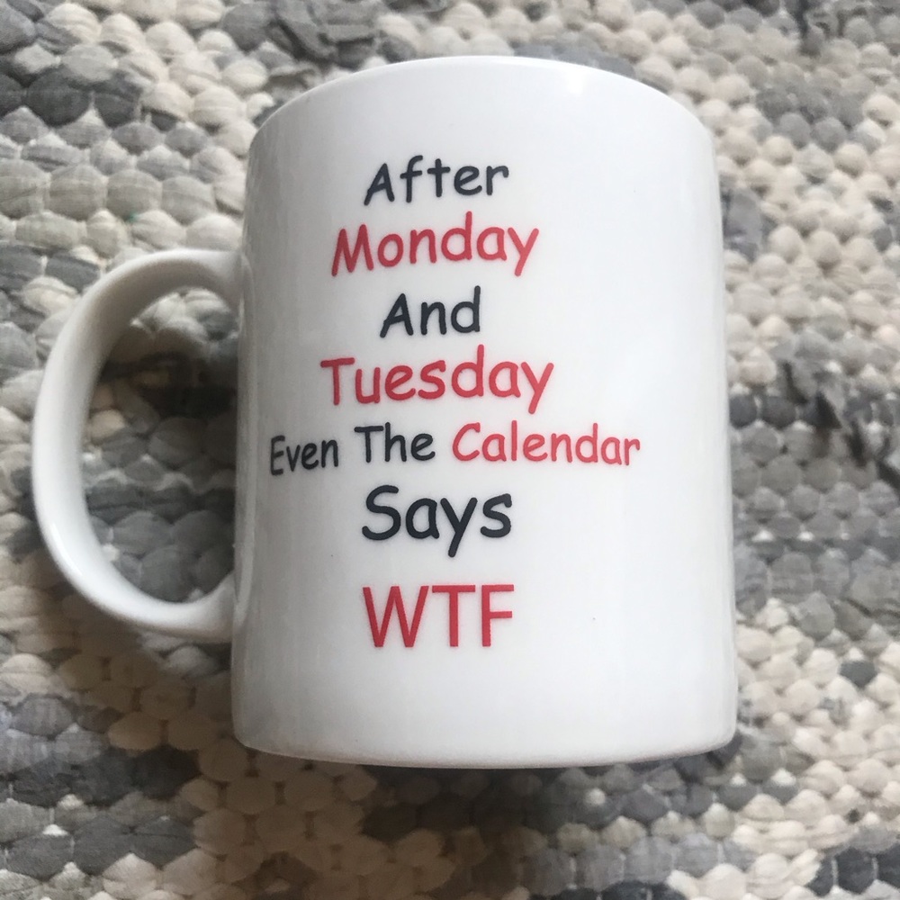 NWT Mauag “WTF” mug